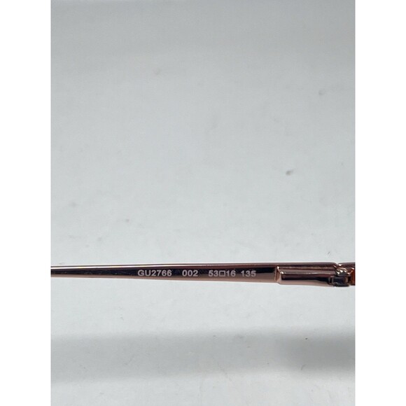 GUESS Eyeglass Frames Only GU2766 002 53mm Black Gold Metal Cat Eye Glasses - Picture 4 of 6